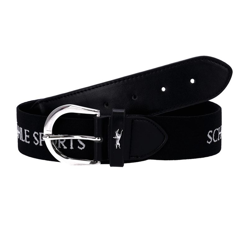 Schockemohle-Flexi-Logo-Belt---Cool-Black