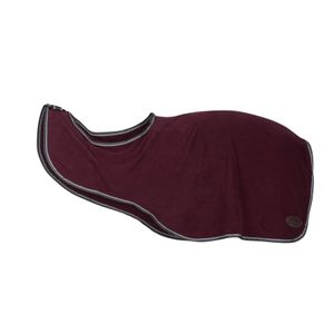 Weatherbeeta Anti-Static Fleece Quarter Sheet - Maroon/Grey/White