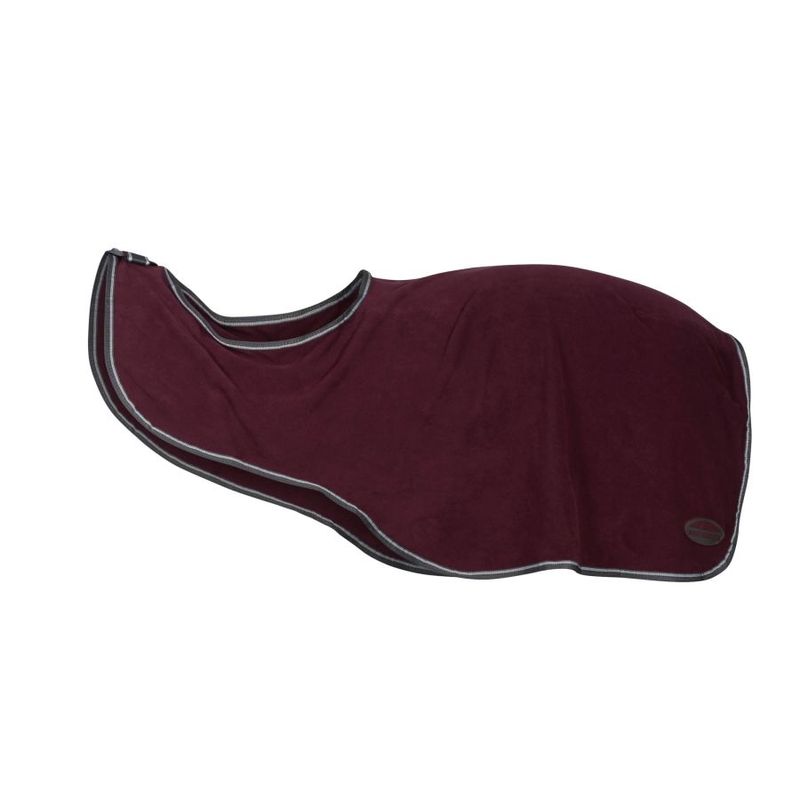 Weatherbeeta-Anti-Static-Fleece-Quarter-Sheet---Maroon-Grey-White