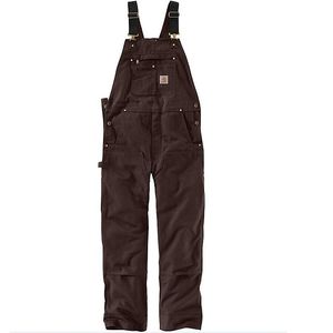 Carhartt Men's Relaxed Fit Duck Bib Overalls - Dark Brown