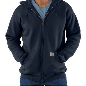 Carhartt Men's Loose Fit Midweight Full-Zip Hooded Sweatshirt - Navy