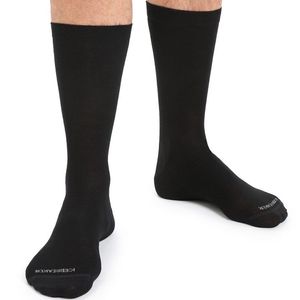 Icebreaker Men Lifestyle Fine Gauge Crew Socks - Black