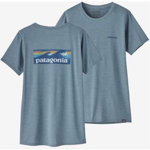 Patagonia Women's Capilene® Cool Daily Graphic Shirt - Waters: Light Plume Grey X-Dye