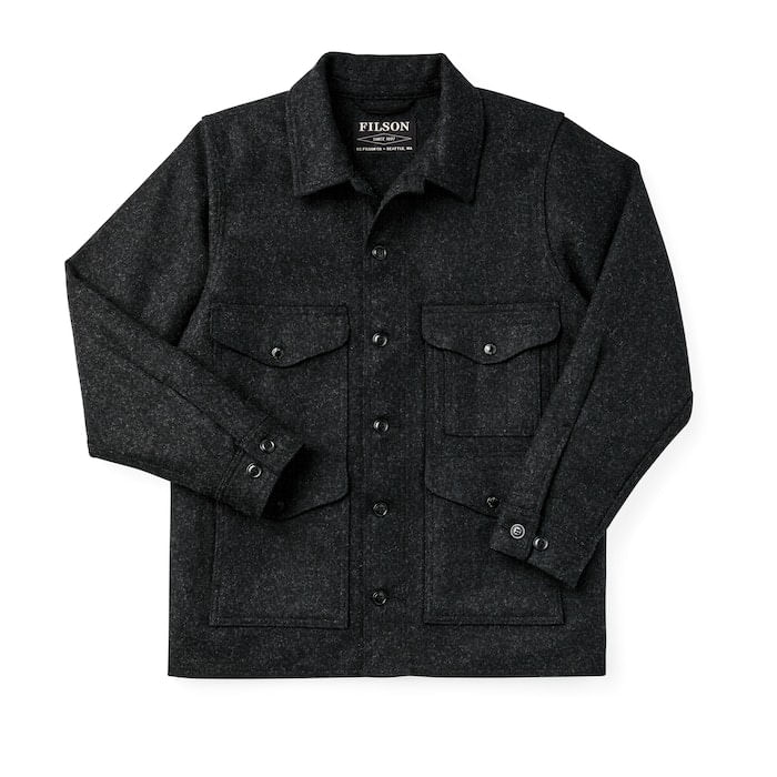 Filson Men s Mackinaw Cruiser Wool Jacket CharcoaL