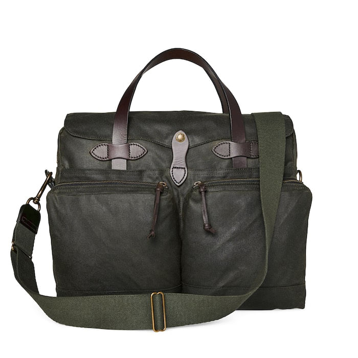 Filson-24-Hour-Tin-Cloth-Briefcase---Otter-Green