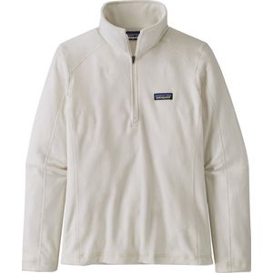 Patagonia Women's Micro D 1/4 Zip Pullover - Birch White