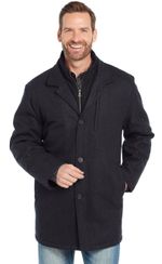 Cripple-Creek-Men-s-Wool-Melton-Zip---Button-Front-Coat-With-Faux-Leather-Trim---Black