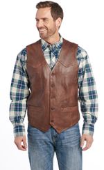 Cripple-Creek-Men-s-Button-Front-Lamb-Nappa-Vest---Brown