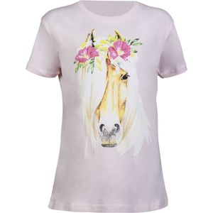 HKM Kids' Flower Horse T-Shirt - Rose