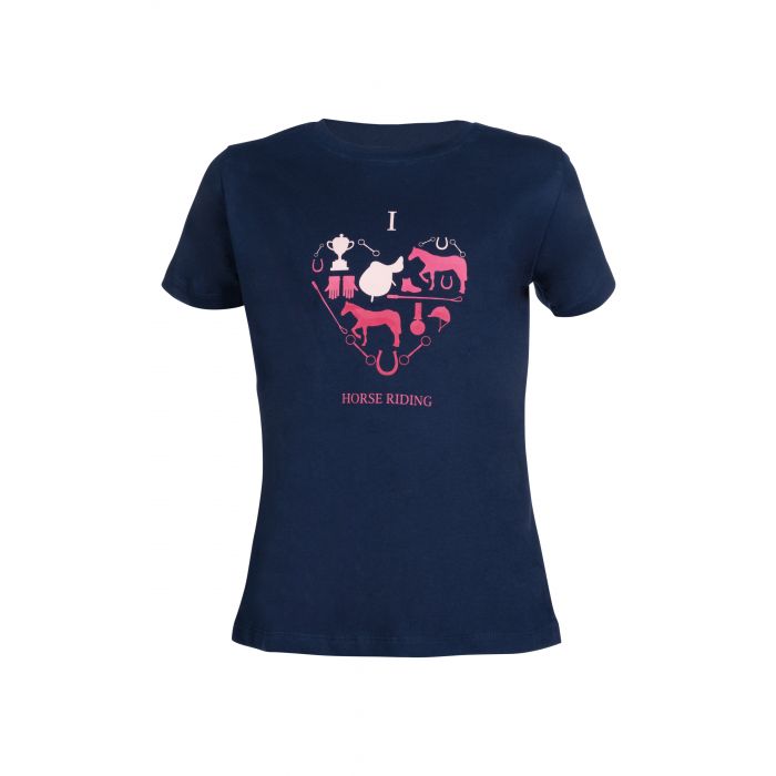 HKM-Kids--I-Love-Horse-Ridin-T-Shirt---Deep-Blue