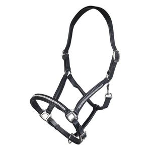 HKM Leather Halter - Diamond Black