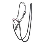 HKM-Rope-Halter-W-Reins---Grey