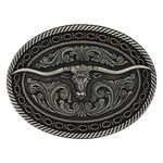 Montana-Silversmiths-Two-Tone-Antiqued-Round-Barbed-Longhorn-Attitude-Buckle