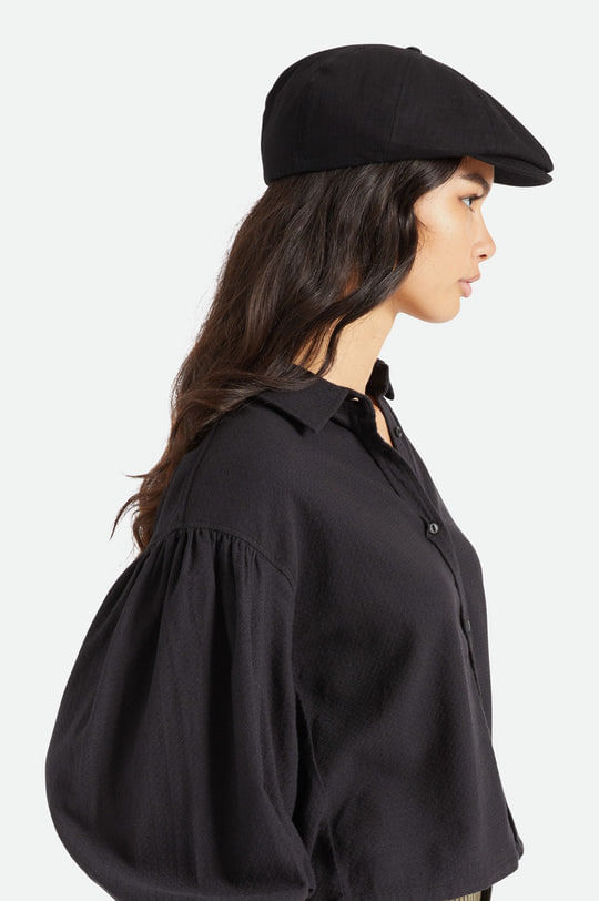 Brixton-Unisex-Brood-Snap-Cap---Black