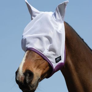 Weatherbeeta Comfitec Airflow Fly Mask - White/Violet/Blue