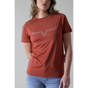 Kimes Ranch Women's Outlier Tech Tee - Rust