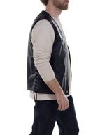 Schott-515V-Men-s-Genuine-Pebbled-Cowhide-Biker-Vest---Black