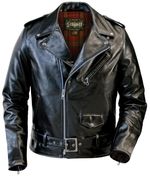 Schott-626-Men-s-Lightweight-Fitted-Cowhide-Motorcycle-Jacket---Black