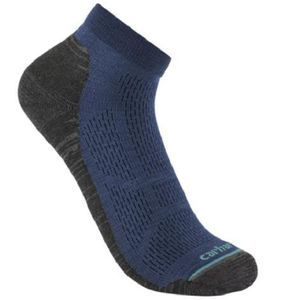 Carhartt Men's Lightweight Synthetic-Merino Wool Blend Low Cut Sock - Blue