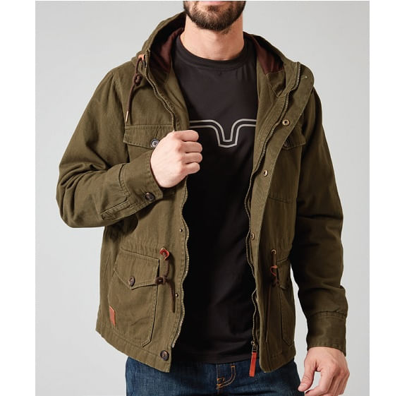 Hooded hotsell army jacket