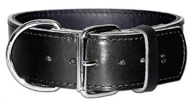 Omni-Pet-Regular-Latigo-Leather-Collar---Black