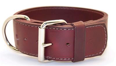 Omni-Pet-Regular-Latigo-Leather-Collar---Burgundy