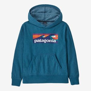 Patagonia Kid's Lightweight Graphic Hoody - Wave Blue