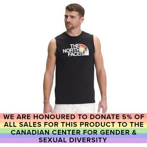 The North Face Pride Cut-Off Recycled Tank  - Black