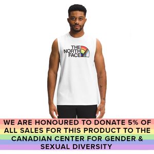 The North Face Pride Cut-Off Recycled Tank  - White