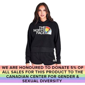 The North Face Slightly Cropped Pride Pullover Hoodie - Black