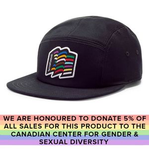 Smartwool Unisex 5 Panel Pride Hat - Black (SW016887-001)