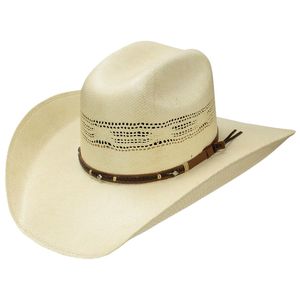 Stetson Mule Creek Bangora Straw Western Hat - Wheat