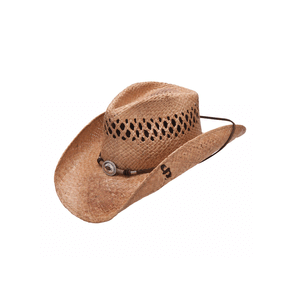 Stetson Stoney Creek Raffia Straw Western Hat - Natural/Brown