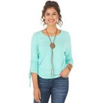 Wrangler-Women-s-Western-Essential-Three-Quarter-Ruched-Sleeve--10LWEK36Q-