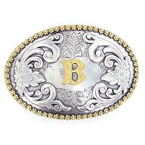 M&F Buckle Initial - B