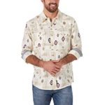 Wrangler-Men-s-Retro-Premium-Snap-Shirt---Khaki-Aztec--10MVR548M-