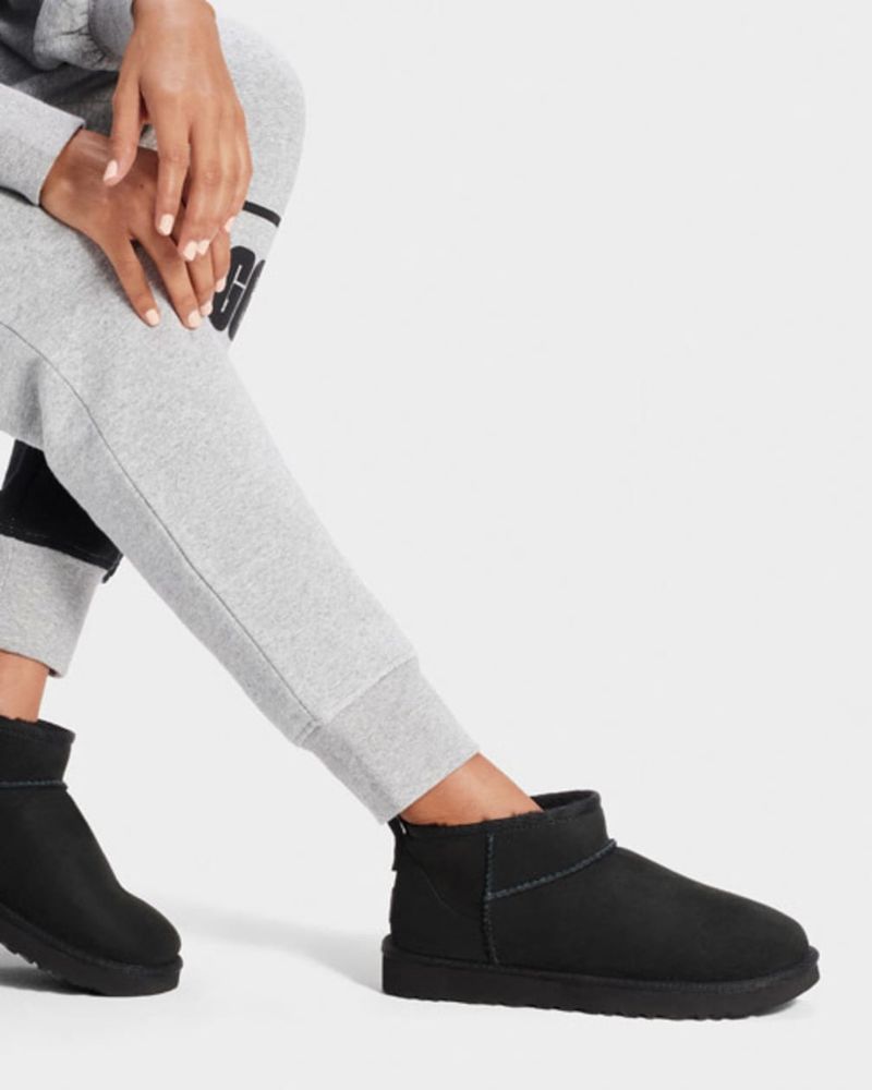 Ugg W Classic Mini Ii Black Black Ugg W Classic Mini Ii Black Black