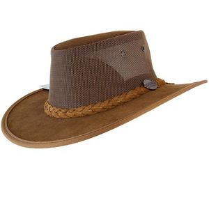 Barmah  Unisex Foldaway Cattle Suede Cooler - Hickory