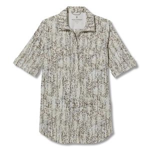 Royal Robbins Women's Expediton II Print 3/4 Sleeve - Crème Simmer
