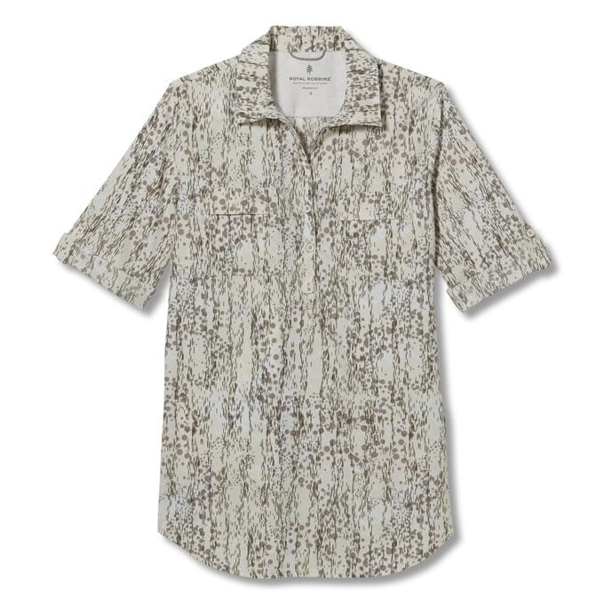 Royal-Robbins-Women-s-Expediton-II-Tunic-Print---Creme-Simmer