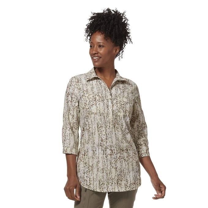 Royal-Robbins-Women-s-Expediton-II-Tunic-Print---Creme-Simmer