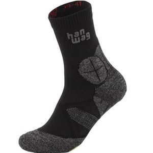 Hanwag Unisex  Hike Socks - Asphalt /Green