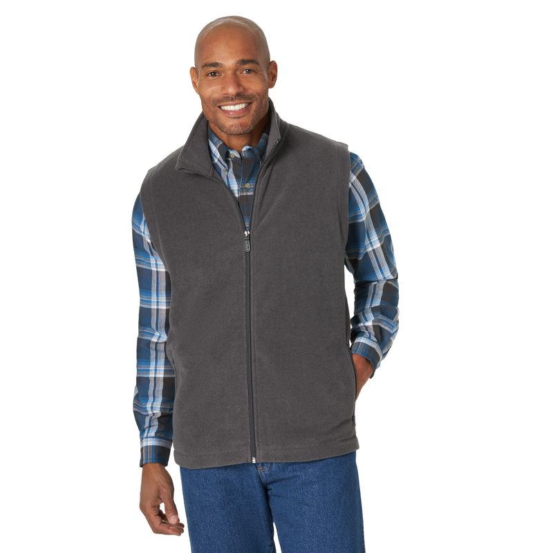 Rugged Wear Fleece Vest Pingrey