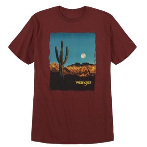 Wrangler Men's Red Americana Logo T-Shirt (10MQ6166R)