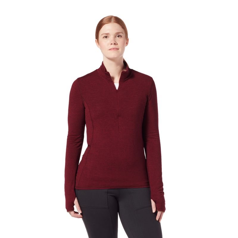 Royal-Robbins-Women-s-Venturlayer-200-1-4-Long-Sleeve---Burnt-Grape