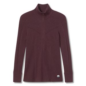 Royal Robbins Women's Ventour 1/2 Zip Sweater - Burnt Grape