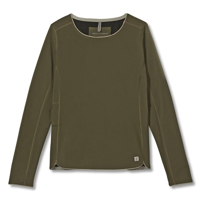 Royal-Robbins-Women-s-Venturelayer-Pullover---Dark-Olive