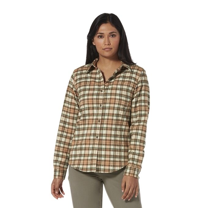 Royal-Robbins-Women-s-Thermotech-Flannel---Dark-Olive