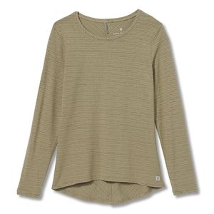 Royal Robbins Women's Vacationer Stripe Long Sleeve - Covert Green