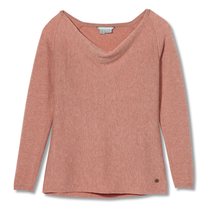 Royal Robbins Westlands Cowl Neck Sweater - Merino Wool Blend Women's Pullover For Fall & Winter